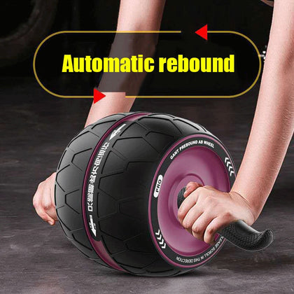 No Noise Abdominal Muscle Trainer Ab Roller Abdominal Wheel Home Training Gym Fitness Equipment Roller Automatically Rebounds
